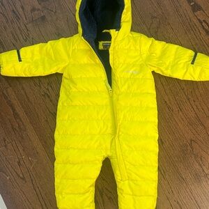 Eddie Bauer Yellow and Blue Baby Snowsuit